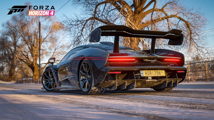McLaren Senna from Forza Horizon 4 in winter
