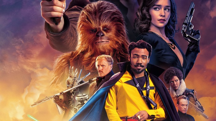 Chewbacca and Lando Calrissian from Solo: A Star Wars Story
