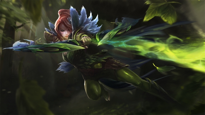 Windranger from Dota 2 artwork