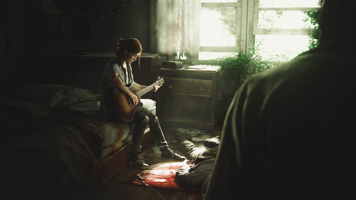 Ellie from The Last of Us Part II plays guitar