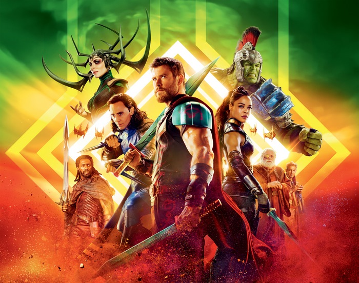 Thor Ragnarok 4K Movie Character Ensemble