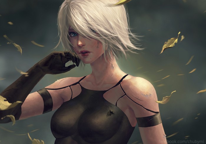 2B from Nier: Automata artwork