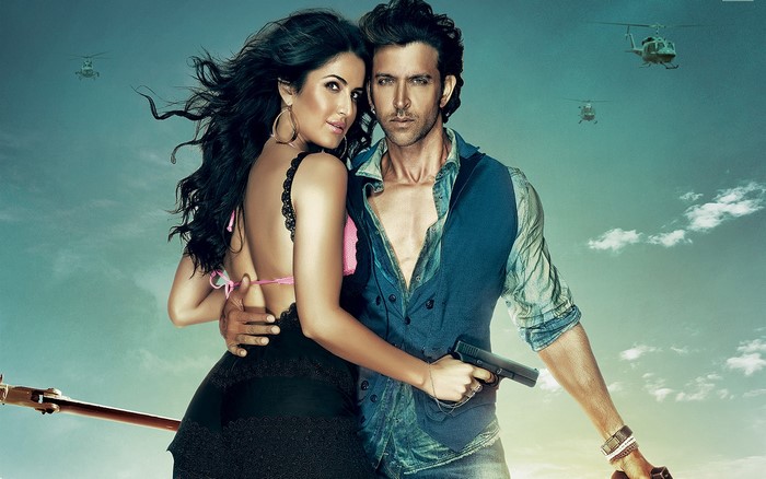 Hrithik Roshan and Katrina Kaif Stylish Movie Pose