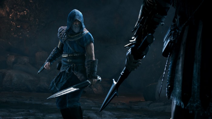 Assassin from Assassin's Creed Odyssey with a spear
