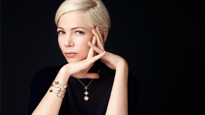 Michelle Williams with Louis Vuitton jewelry