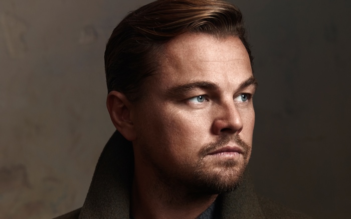Leonardo DiCaprio with Blue Eyes and Beard