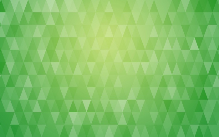 Green geometric triangle pattern with gradient