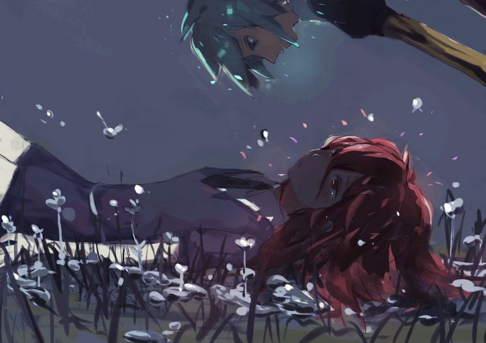 Phosphophyllite and Cinnabar from Houseki no Kuni