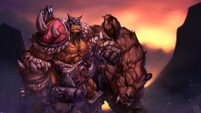 Rexxar and Misha from World of Warcraft