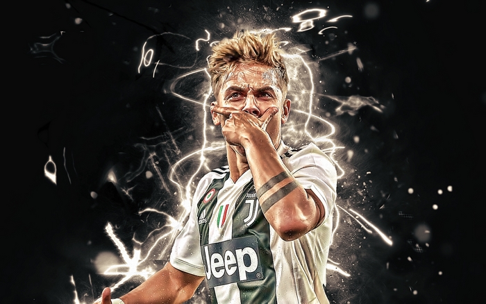 Paulo Dybala Celebrating in Juventus Jersey