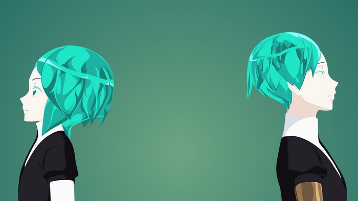 Phosphophyllite from Houseki no Kuni