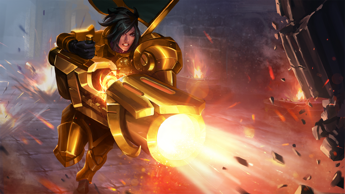 Ash from Paladins firing a weapon