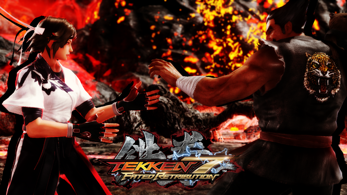 Asuka Kazama and Heihachi Mishima from Tekken 7