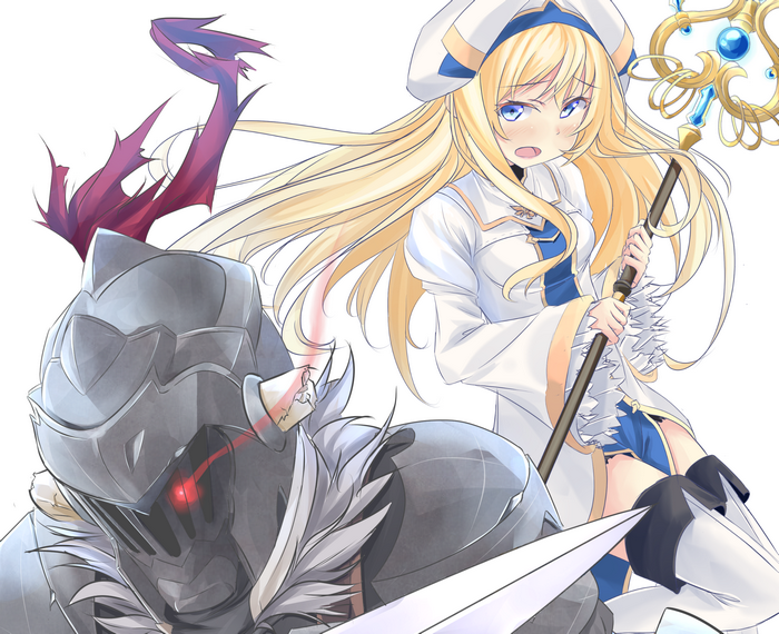 Priestess and Goblin Slayer from Goblin Slayer