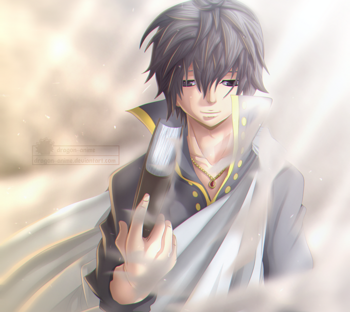 Zeref Dragneel holding a book