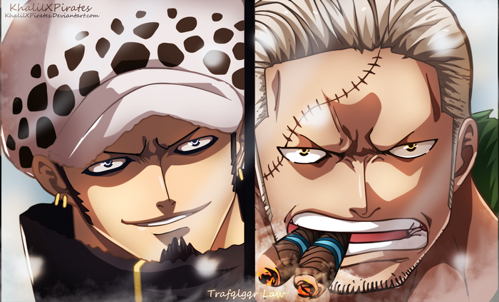 Trafalgar Law and Smoker from One Piece