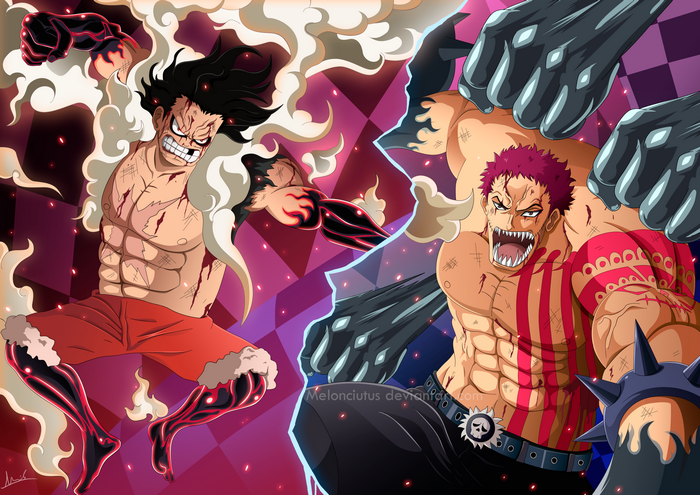 Monkey D. Luffy vs Charlotte Katakuri from One Piece