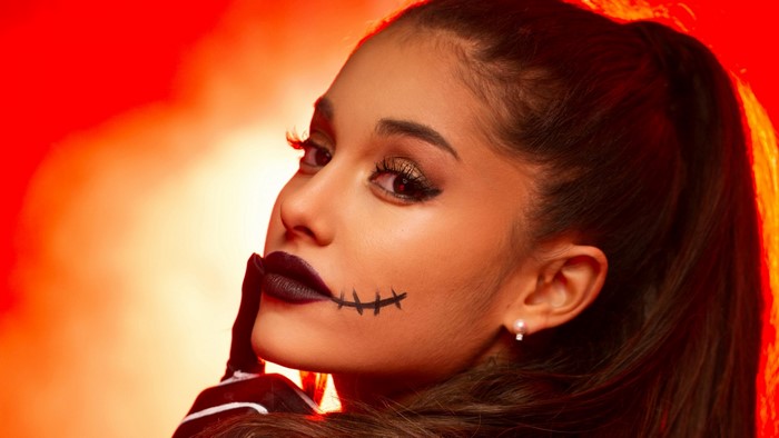 Ariana Grande with Halloween makeup