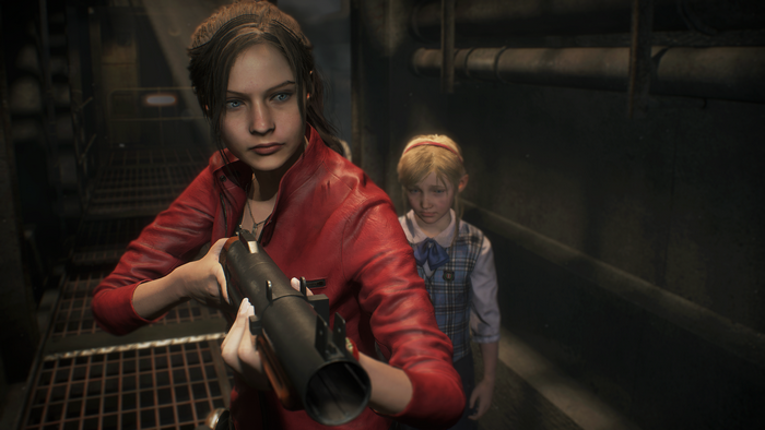 Claire Redfield and Sherry Birkin from Resident Evil 2