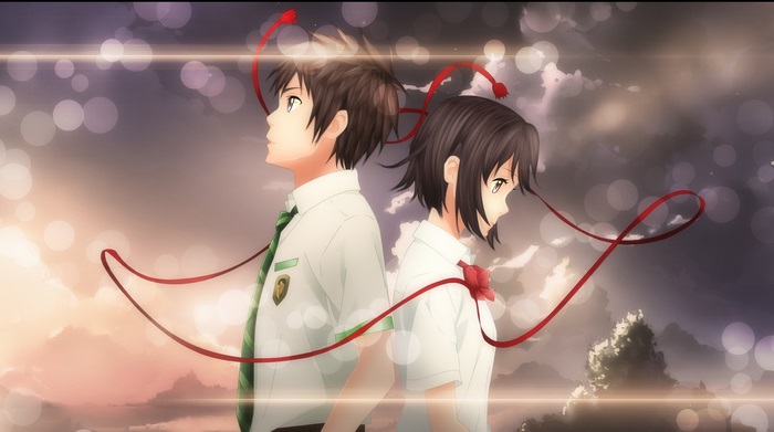 Mitsuha Miyamizu and Taki Tachibana from Your Name