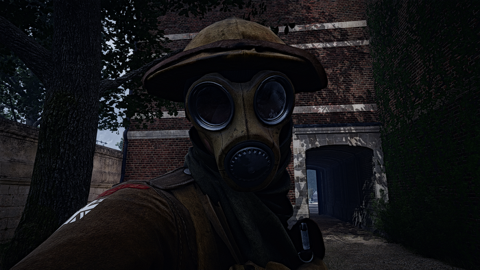 Soldier in gas mask from Battlefield 1