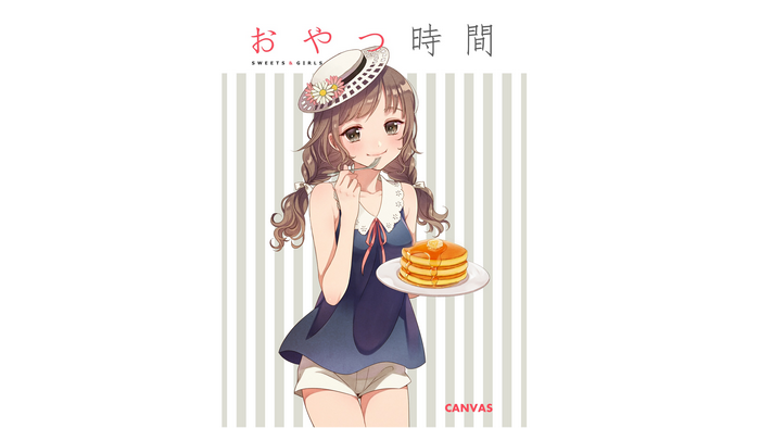 Anime girl with pancakes