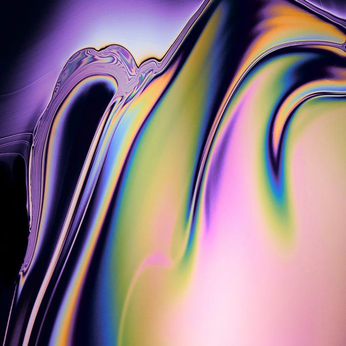 Abstract Gradient with Purple and Rainbow Colors