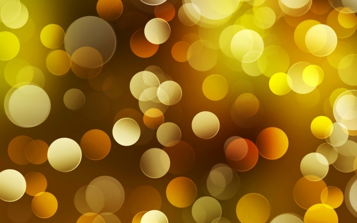 Yellow and brown bokeh lights
