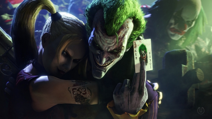 The Joker and Harley Quinn from Batman