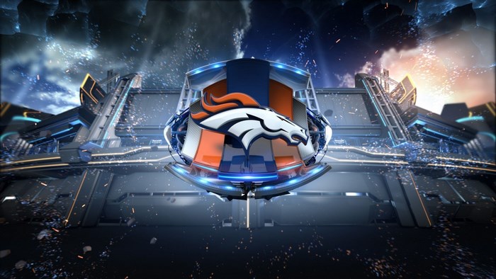 Denver Broncos Futuristic Logo Display