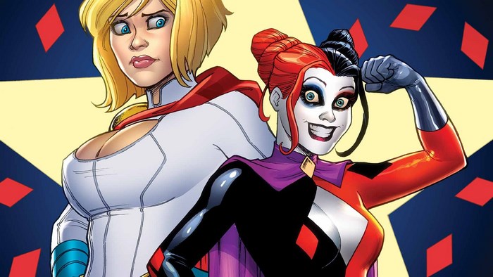 Power Girl and Harley Quinn