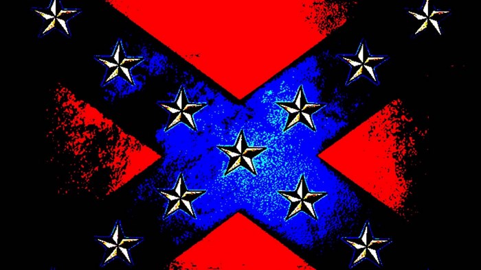 Bright Confetti Inspired Confederate Flag Design