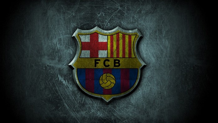 FC Barcelona crest on textured background