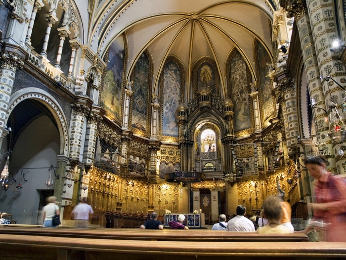 Interior of Montserrat Abbey, Barcelona