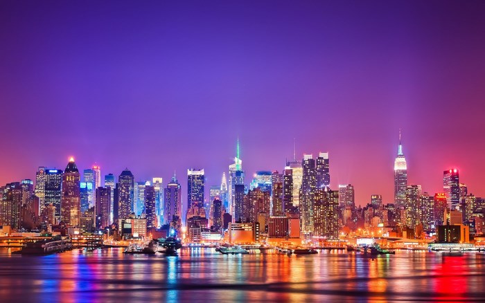 New York City Skyline at Night