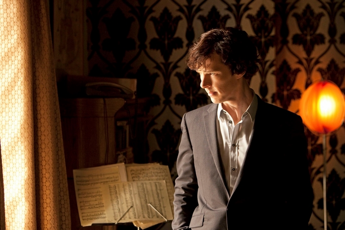 Sherlock Holmes in a suit