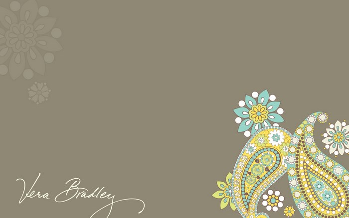 Vera Bradley paisley and floral pattern