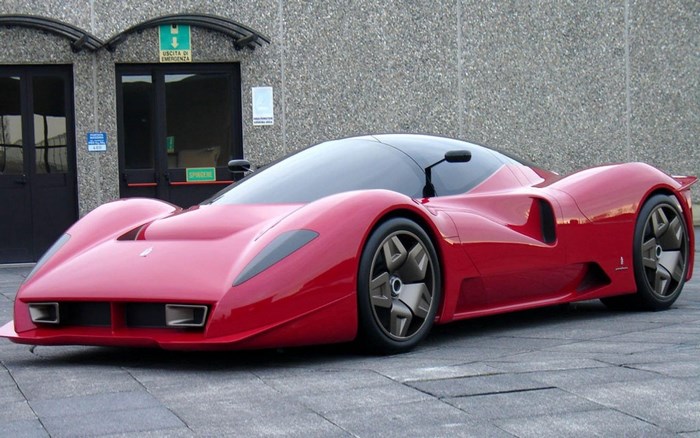 Red Ferrari concept car