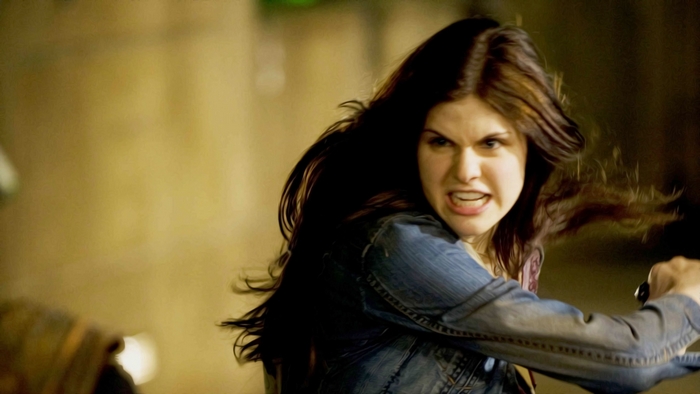 Alexandra Daddario in action