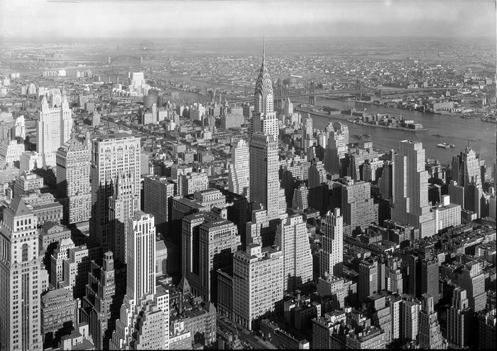 Aerial view of Manhattan, New York City