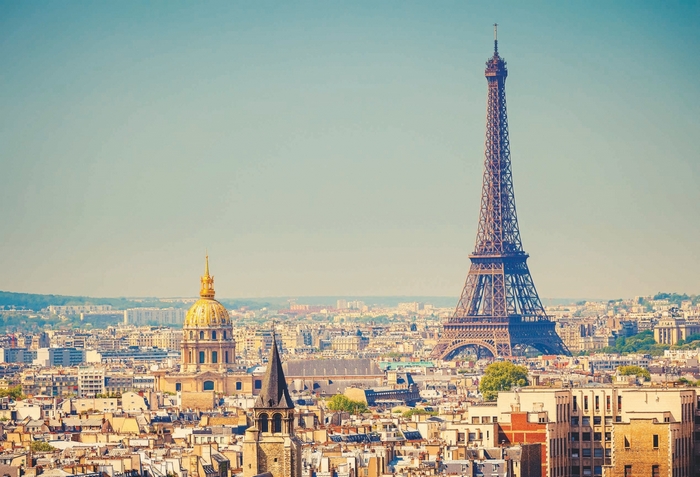 Eiffel Tower and Les Invalides, Paris