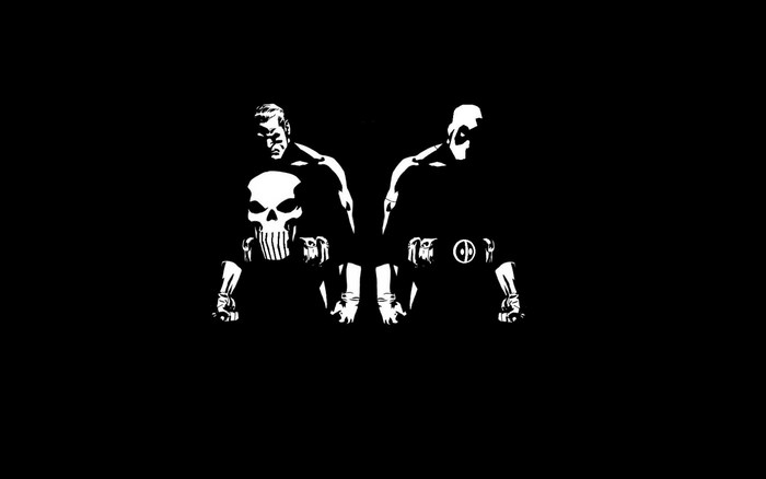 The Punisher and Deadpool