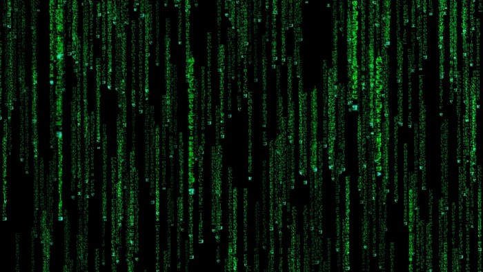 The Matrix digital rain effect