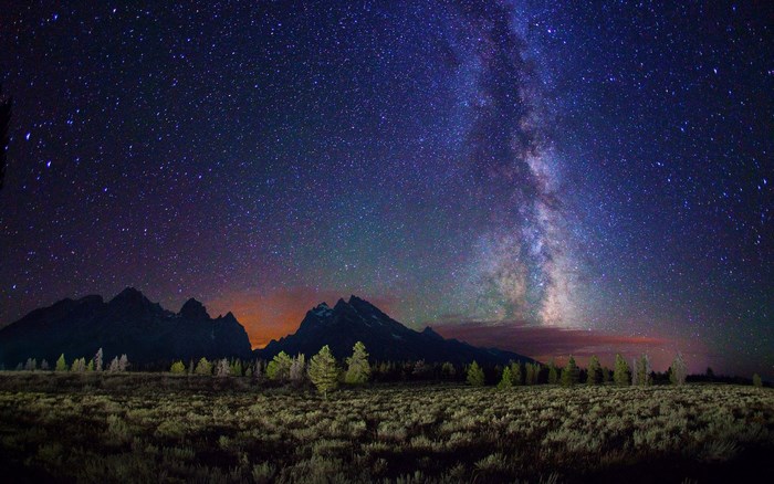 Milky Way over Grand Teton National Park