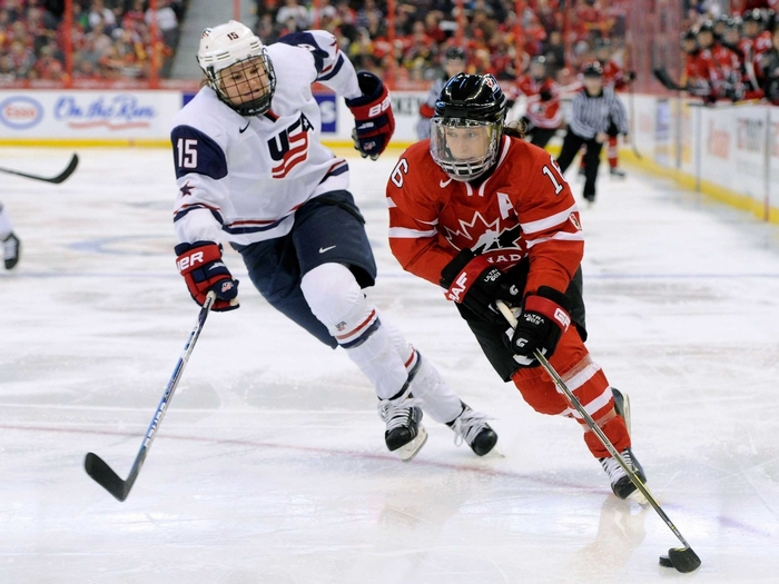 USA vs Canada Women's Ice Hockey Game