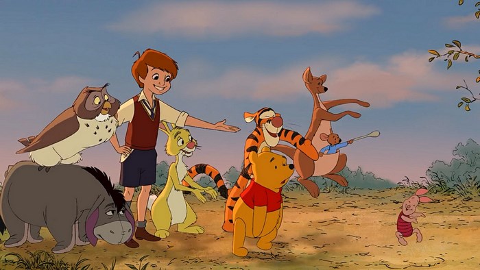Winnie the Pooh and friends in the Hundred Acre Wood