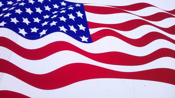 American Flag Waving
