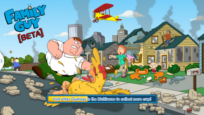 Family Guy [BETA] Peter Griffin fighting giant chicken