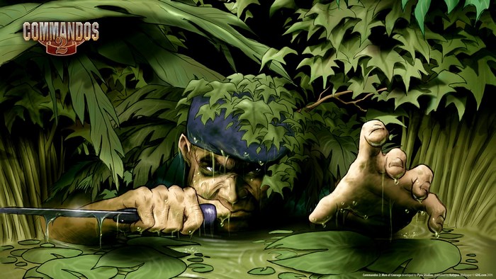Commando 2: Men of Courage soldier in jungle water