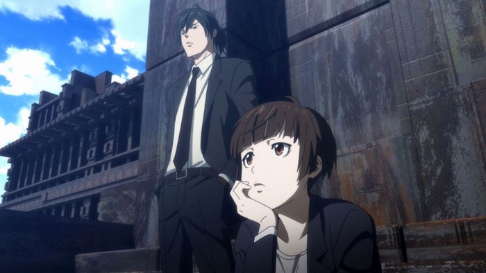 Psycho-Pass Movie Characters in Urban Setting